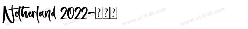 Netherland 2022字体转换